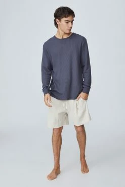Cotton On Men Waffle Long Sleeve T-Shirt -Cotton Shop 351045 35 4