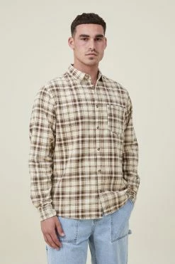 Cotton On Men Boston Long Sleeve Shirt -Cotton Shop 3611320 206 5