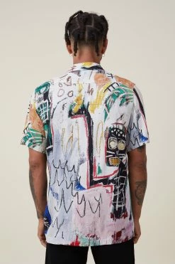 Cotton On Men Basquiat Short Sleeve Shirt -Cotton Shop 3612040 02 3