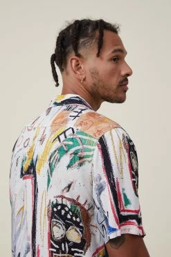 Cotton On Men Basquiat Short Sleeve Shirt -Cotton Shop 3612040 02 4