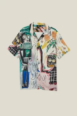 Cotton On Men Basquiat Short Sleeve Shirt -Cotton Shop 3612040 02 5