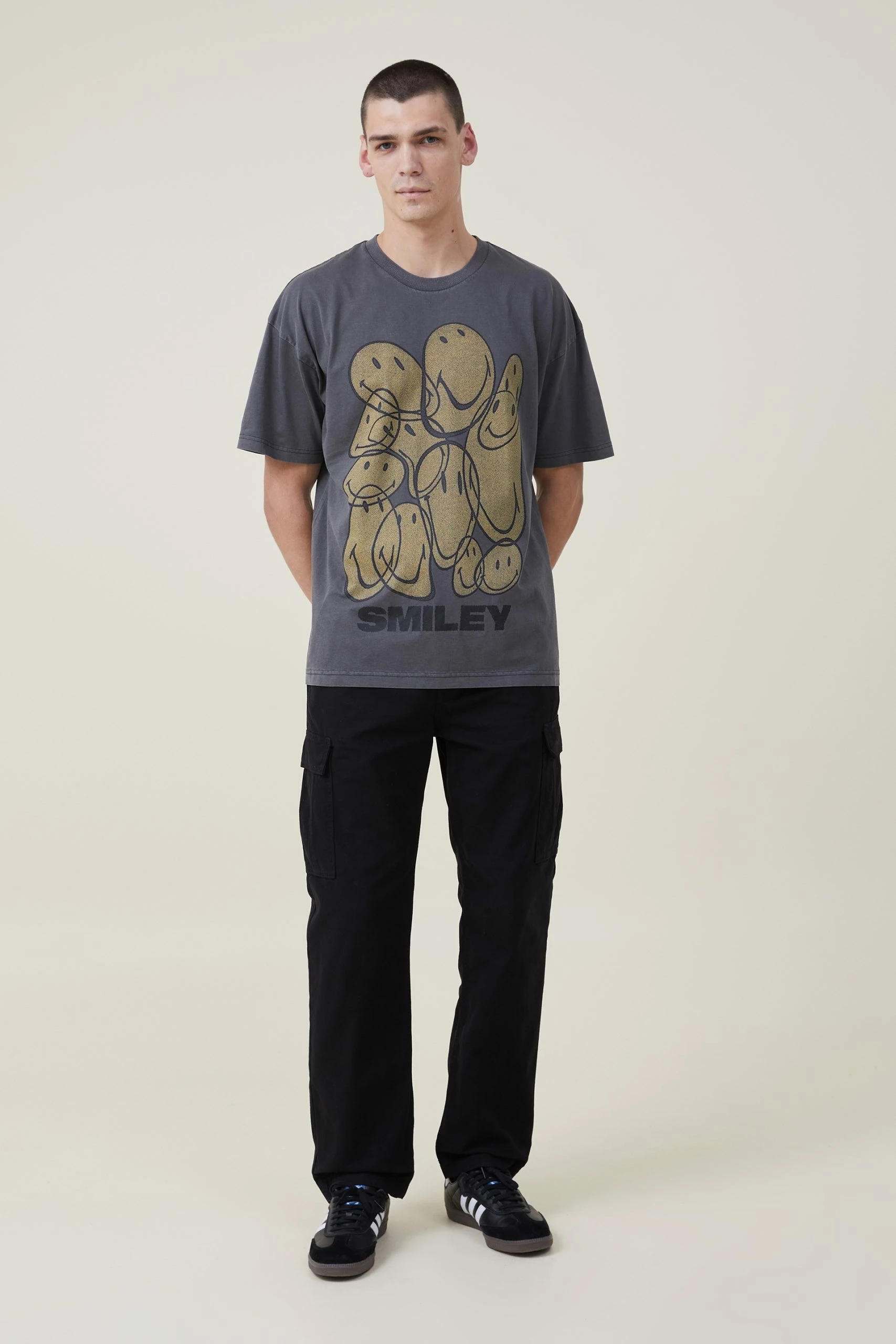 Cotton On Men Smiley Oversized T-Shirt 4 Cotton On Men Smiley Oversized T-Shirt - Image 2