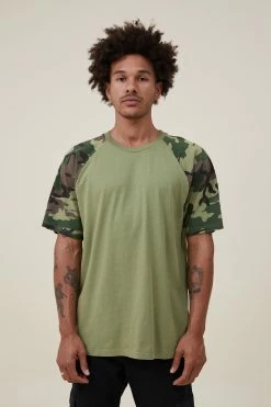 Cotton On Men Loose Fit Raglan T-Shirt