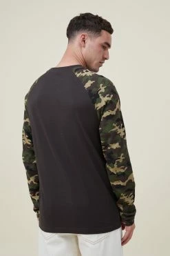 Cotton On Men Raglan Long Sleeve T-Shirt -Cotton Shop 3612093 03 3