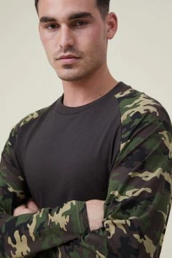 Cotton On Men Raglan Long Sleeve T-Shirt -Cotton Shop 3612093 03 4