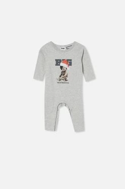 Cotton On Kids The Long Sleeve Snap Romper - Usa 7 Cotton On Kids The Long Sleeve Snap Romper - Usa -Cotton Shop 7340468 10 1