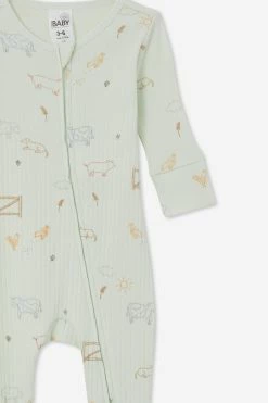 Cotton On Kids Organic Newborn Zip Through Romper 6 Cotton On Kids Organic Newborn Zip Through Romper -Cotton Shop 7340524 23 1