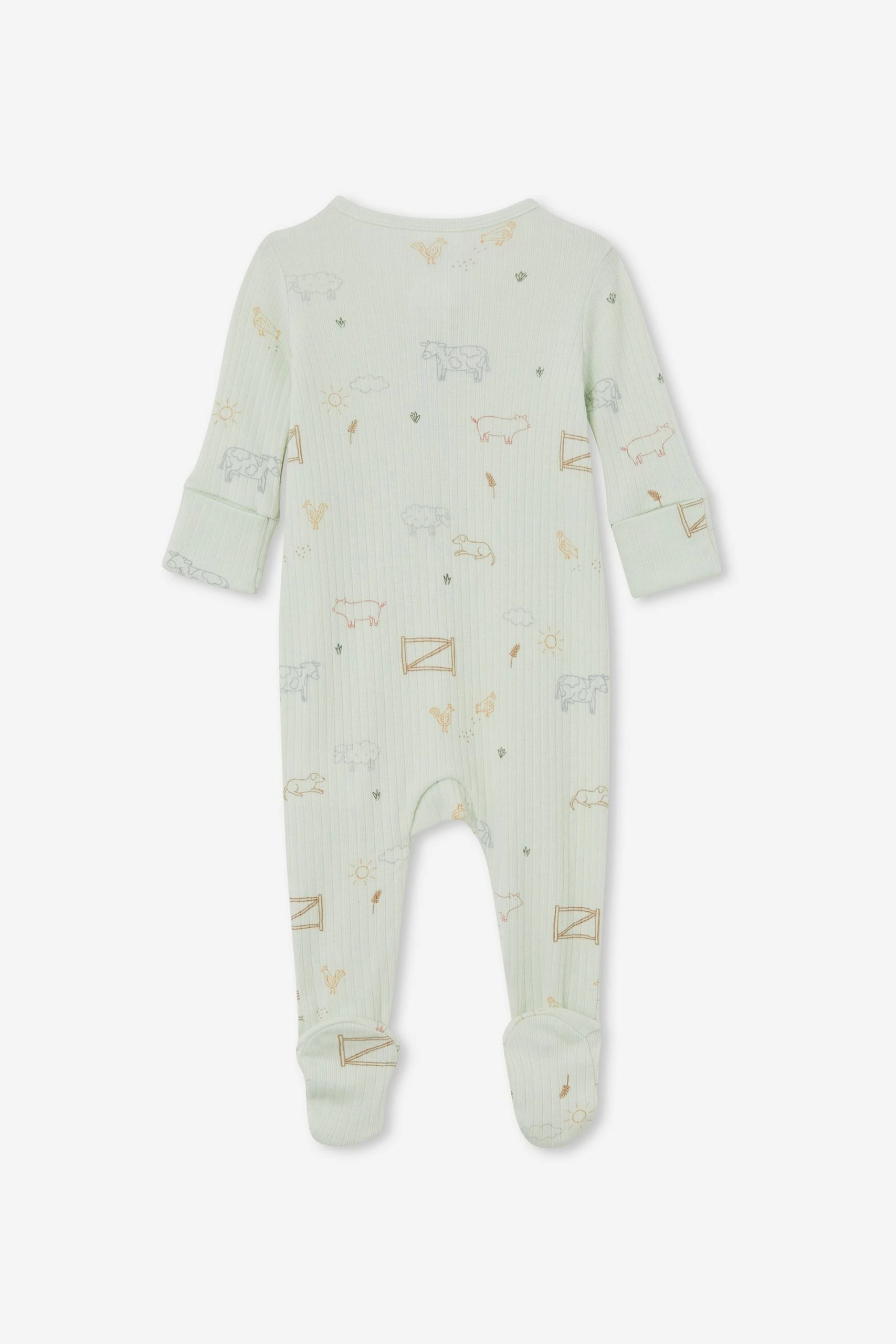 Cotton On Kids Organic Newborn Zip Through Romper 5 Cotton On Kids Organic Newborn Zip Through Romper - Image 3