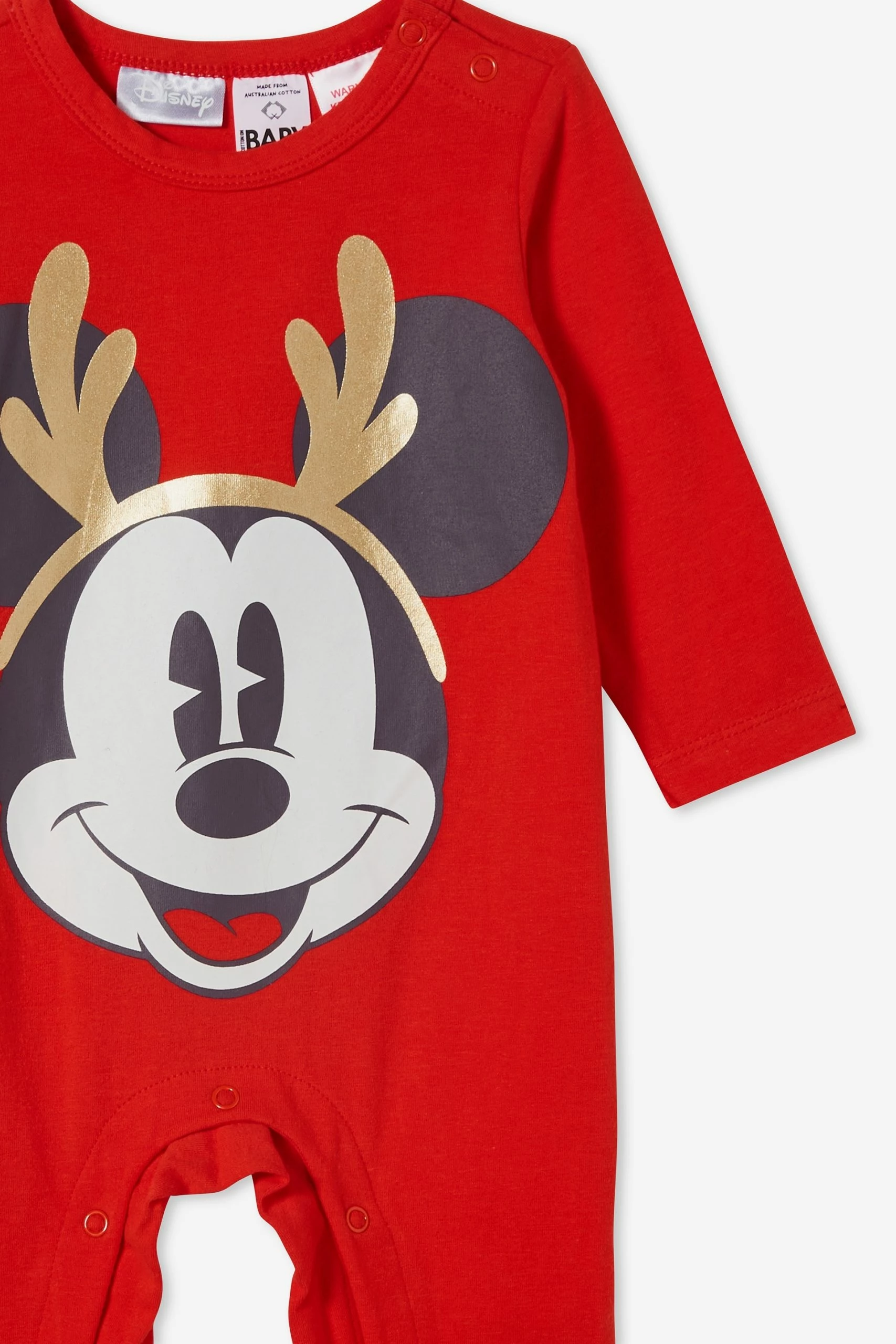 Cotton On Kids The Usa Long Sleeve Snap Romper Lcn 4 Cotton On Kids The Usa Long Sleeve Snap Romper Lcn - Image 2