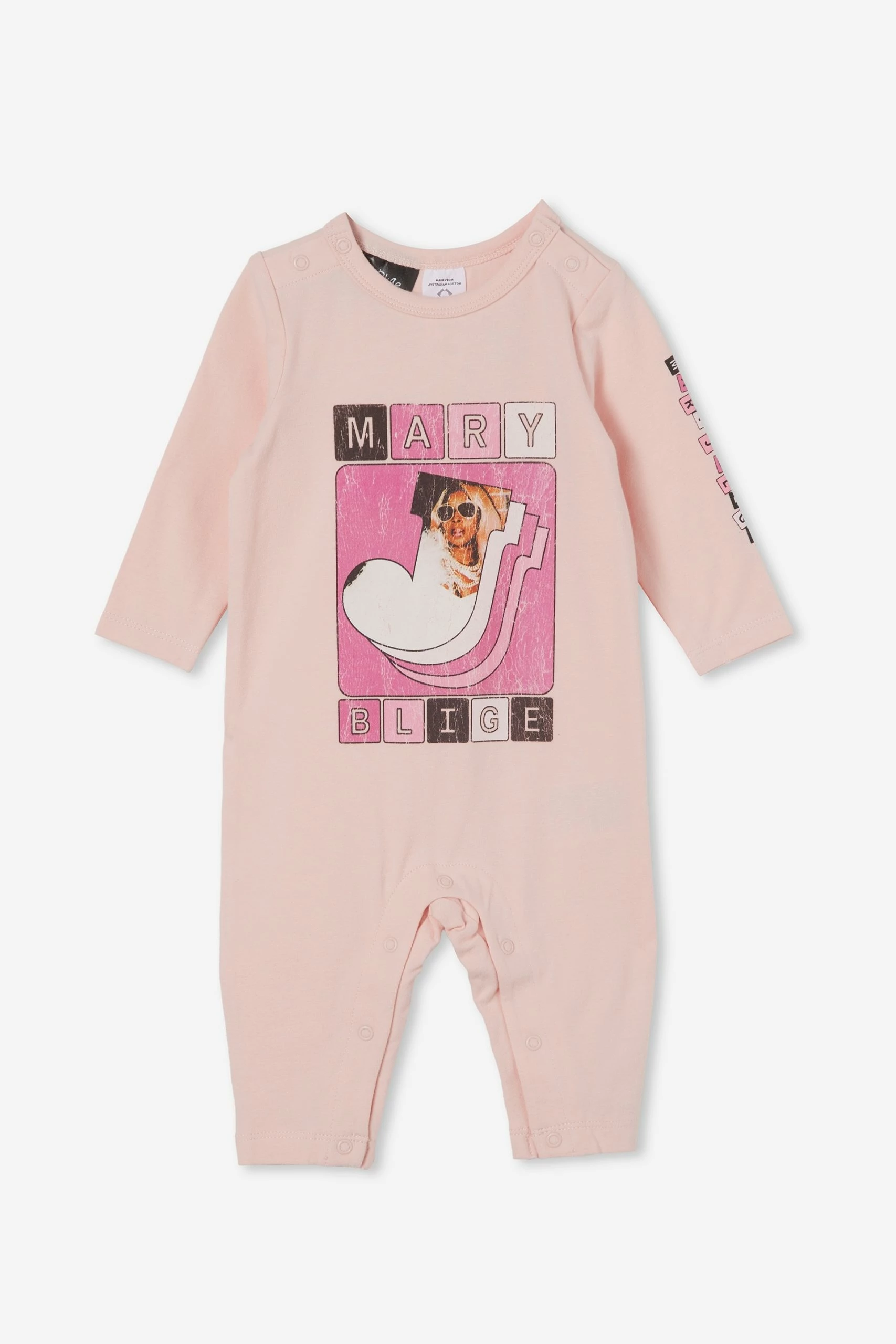 Cotton On Kids The Usa Long Sleeve Snap Romper Lcn 3 Cotton On Kids The Usa Long Sleeve Snap Romper Lcn