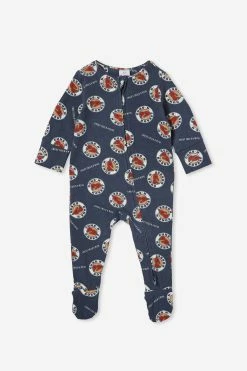 Cotton On Kids The Long Sleeve Zip Romper Usa-Lcn