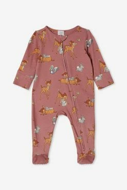 Cotton On Kids The Long Sleeve Zip Romper Usa-Lcn