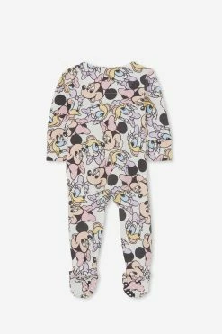 Cotton On Kids The Long Sleeve Zip Romper Usa-Lcn -Cotton Shop 7342031 47 3