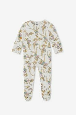 Cotton On Kids The Long Sleeve Zip Romper Usa-Lcn