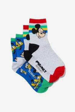Cotton On Kids Disney 2Pk Crew Sock