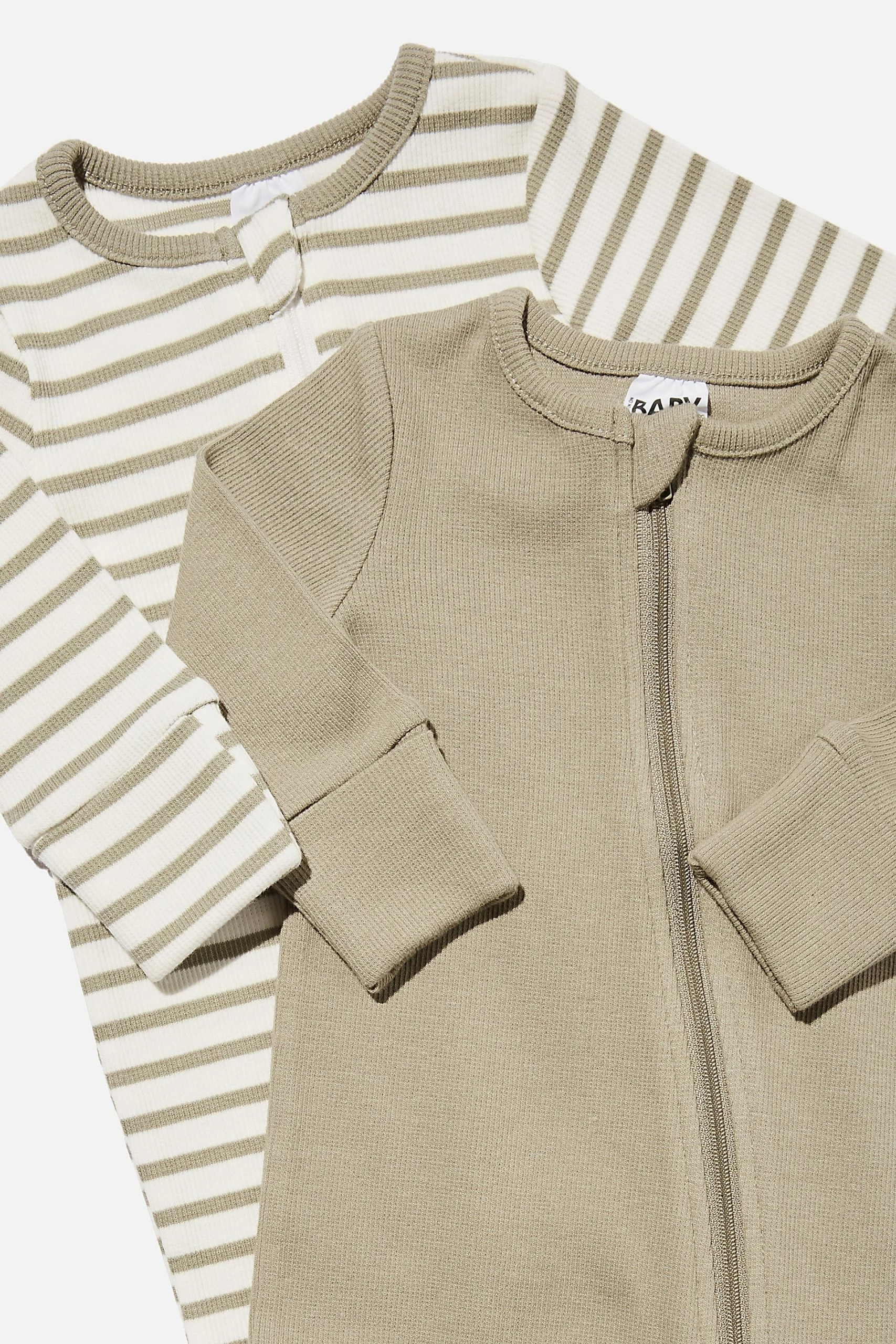 Cotton On Kids 2 Pack Essentials Zip Romper Usa 4 Cotton On Kids 2 Pack Essentials Zip Romper Usa - Image 2