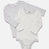 Cotton On Kids 2 Pack Essentials Long Sleeve Bubbysuit 2 Cotton On Kids 2 Pack Essentials Long Sleeve Bubbysuit -Cotton Shop 7343373 04 2