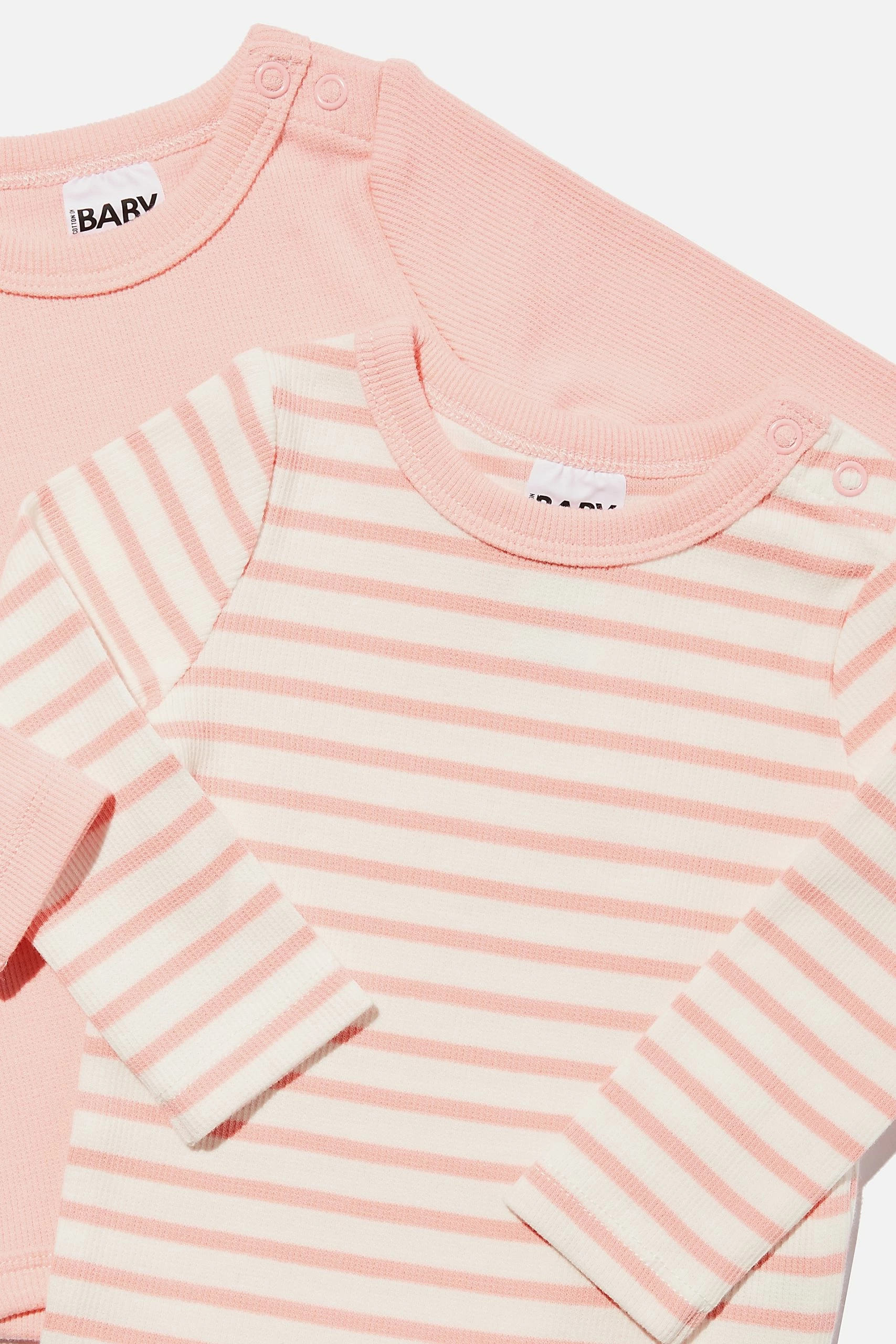 Cotton On Kids 2 Pack Essentials Long Sleeve Bubbysuit 4 Cotton On Kids 2 Pack Essentials Long Sleeve Bubbysuit - Image 2