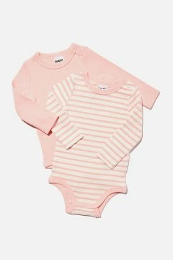Cotton Shop 33 Cotton On Kids 2 Pack Essentials Long Sleeve Bubbysuit
