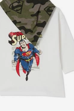 Cotton On Kids Superman License Bundle Ls Tee & Bandana Bib -Cotton Shop 7343623 04 1