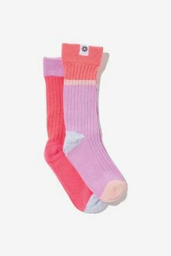 Cotton On Kids Kids 2Pk Mid Calf Socks